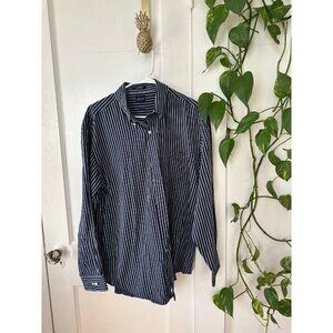 Arrow men’s size large striped button-down shirt
